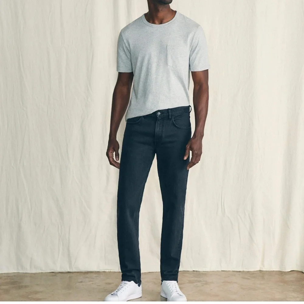 FAHERTY Organic Cotton Slim Straight Denim (30